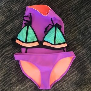 Triangl Bambi Sugar Plum Bikini Set (Never Worn)